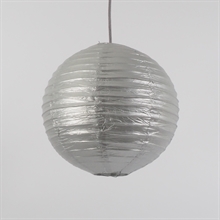 Rispapir lampeskærm 30 cm. Sølv